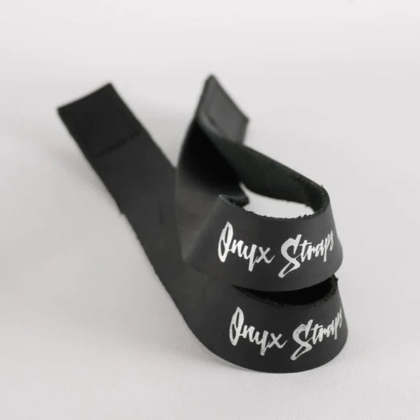 Onyx Straps The Dark Knight Leather Lifting Straps